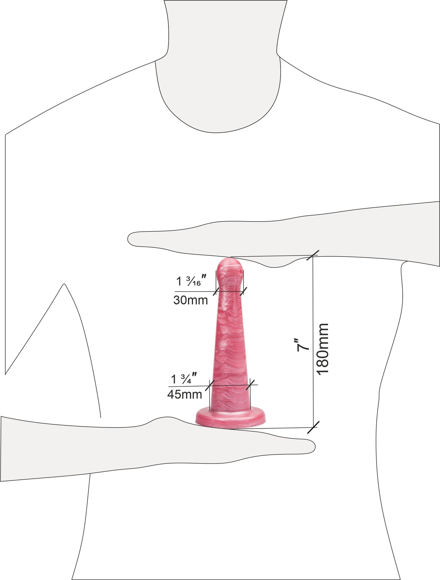 Dildo with Suction Cup 7 Inch for Harness Sets