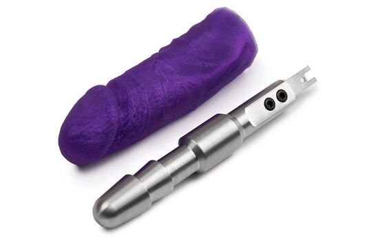 Reciprocating Saw Adapter With 6 inch Purpule Vac-u-Lock Dildo(RSA adapter+Dildo)