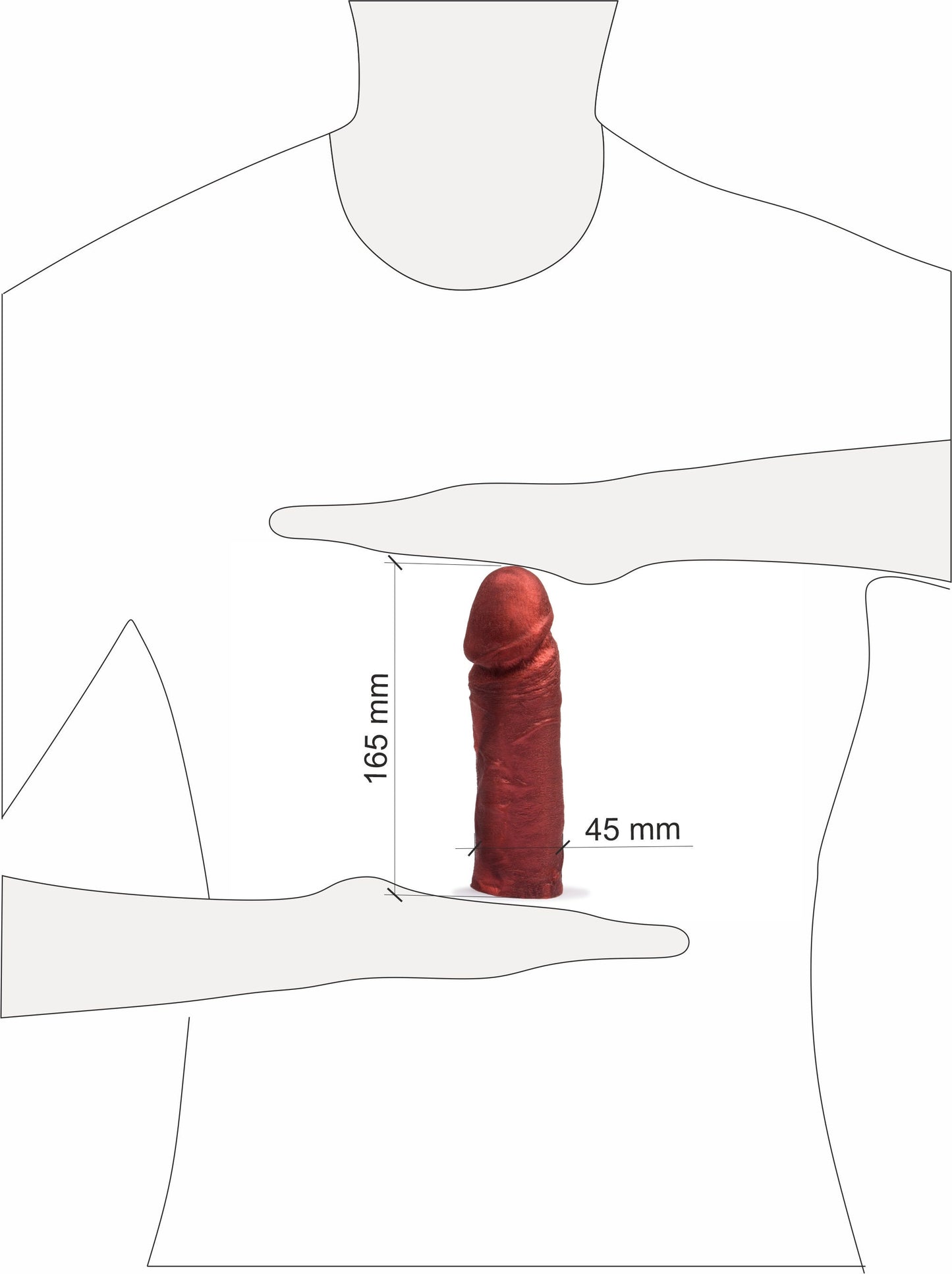 Vac-U-Lock 6 Inch Dildo