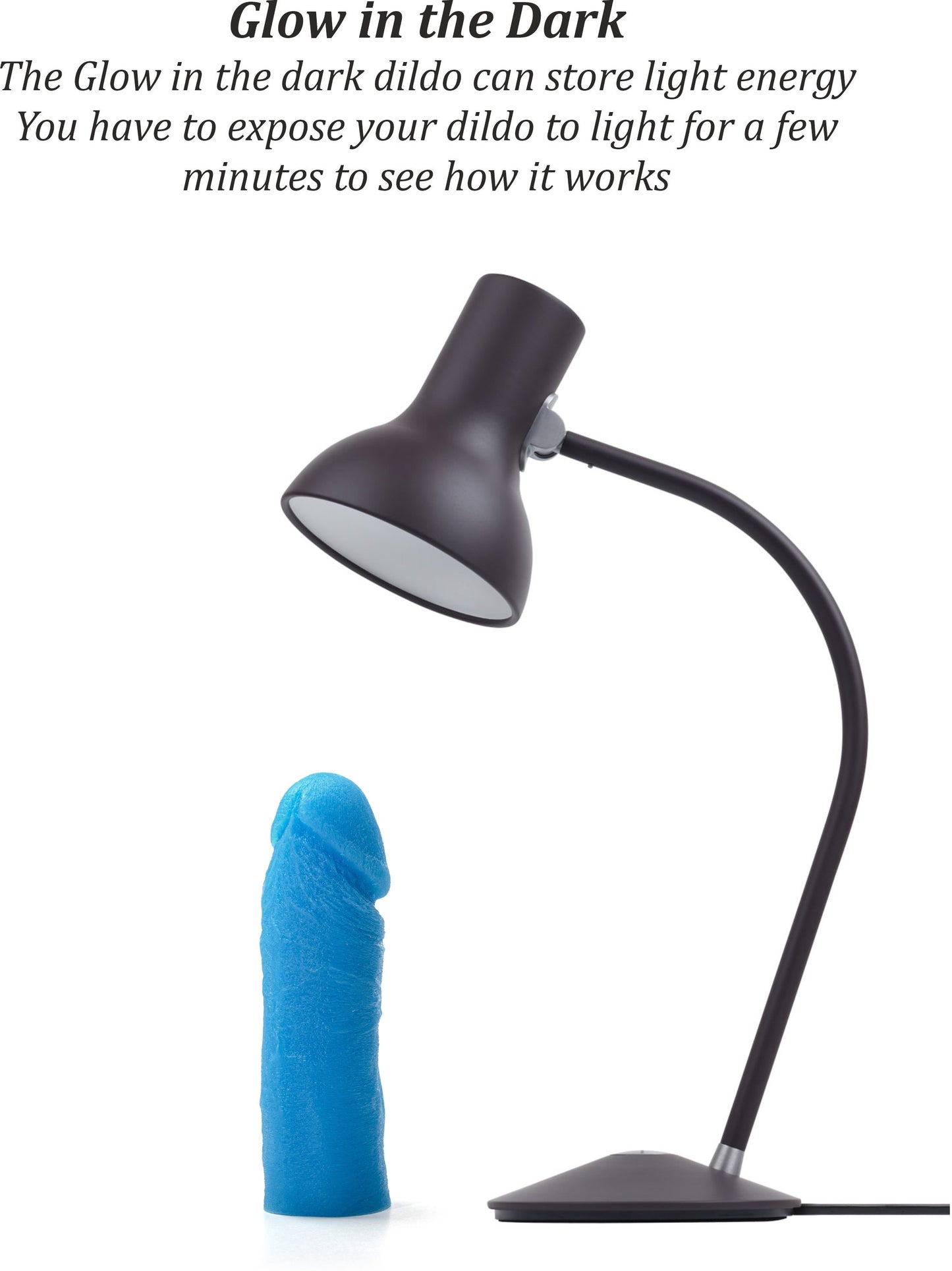 Reciprocating Saw Adapter With 6 inch Blue Glow In The Dark Vac-u-Lock Dildo(RSA adapter+Dildo)