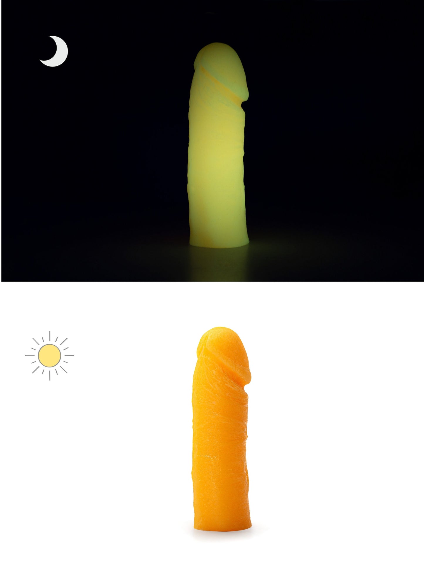 Reciprocating Saw Adapter With 6 inch Orange Glow In The Dark Vac-u-Lock Dildo(RSA adapter+Dildo)