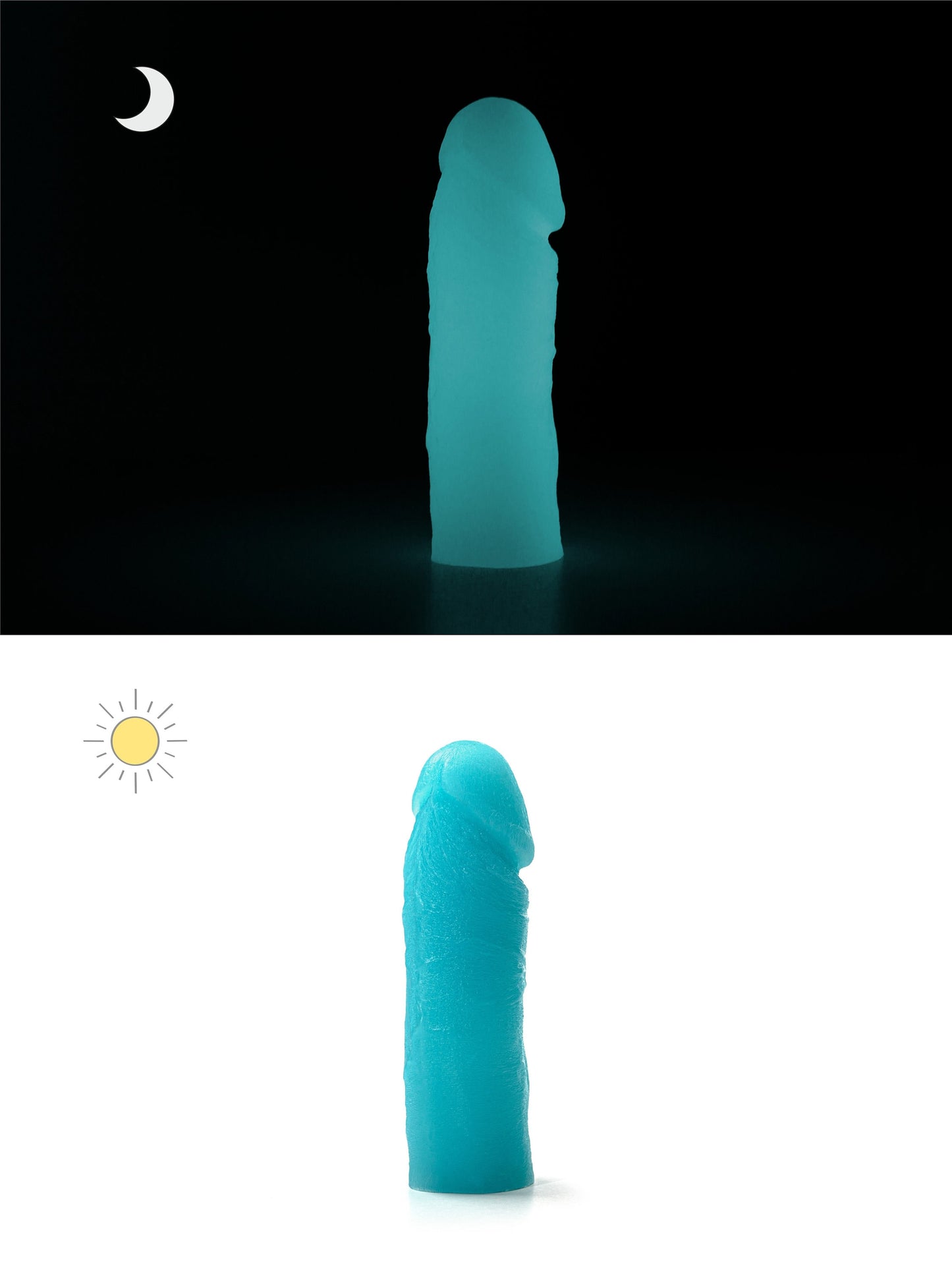 Reciprocating Saw Adapter With 6 inch Aqua Glow In The Dark Vac-u-Lock Dildo(RSA adapter+Dildo)